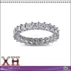 Best Price and High Polish White Gold Asscher Cut Diamond Eternity Ring