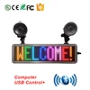 Full Color LED Display P4.75-16X64 S-RGB Bluetooth APP Control LED Message Scrolling Board and Suckers Multi-Language