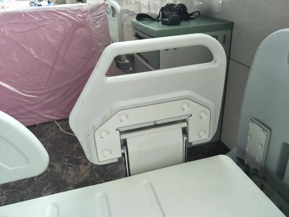 ABS plastic electric hospital bed with 2 shakes