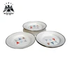 Europe kids camping enamel metal plate set