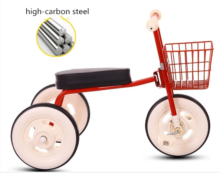 Fashion Simple Japanese Style Baby Tricycle Bike / 3 Wheel Kids Metal