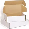 Wholesale custom one piece diecut white kraft paper chipboard mailing box packaging