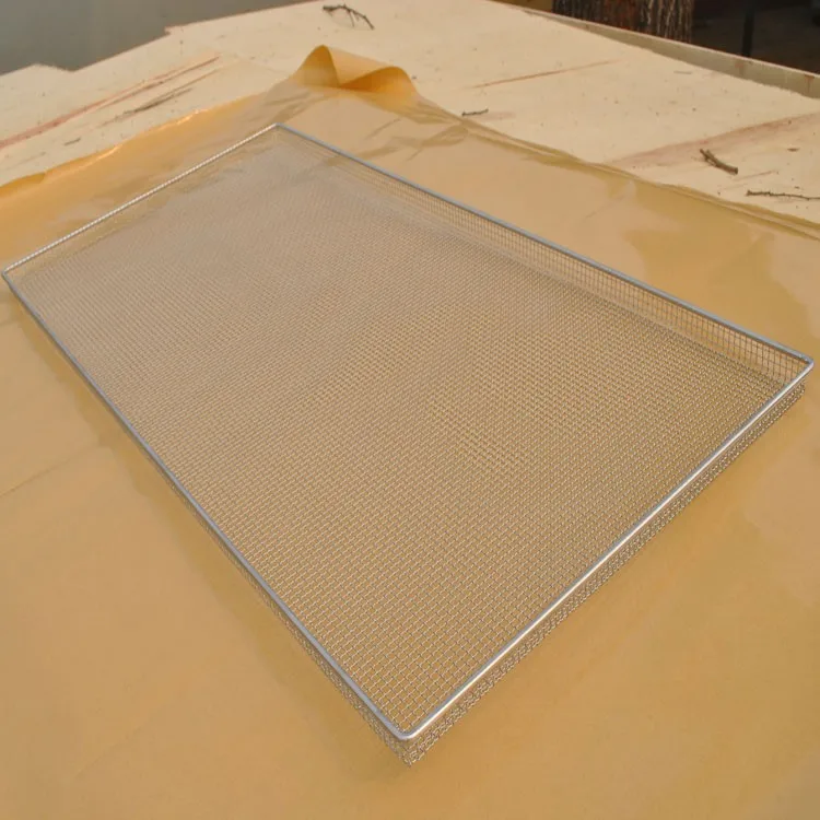 304 Food Grade Stainless Steel Oven Wire Mesh Baking Trays For Outdoor