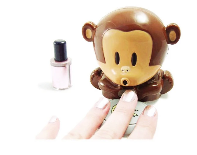 Cute Monkey Manicure Nail Dryer Polish Blower Dryer Nails Dry Machine Tool gel nail dryer