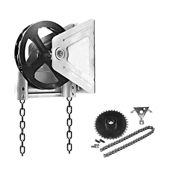 sectional chain door overhead hoist larger