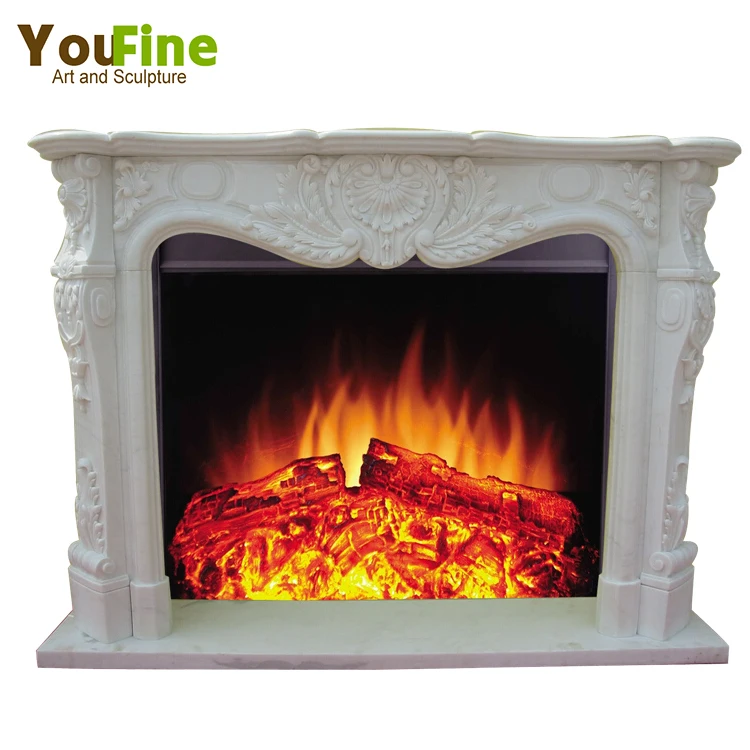 Decorative Marble Electric Fireplace Mantel Buy Electric