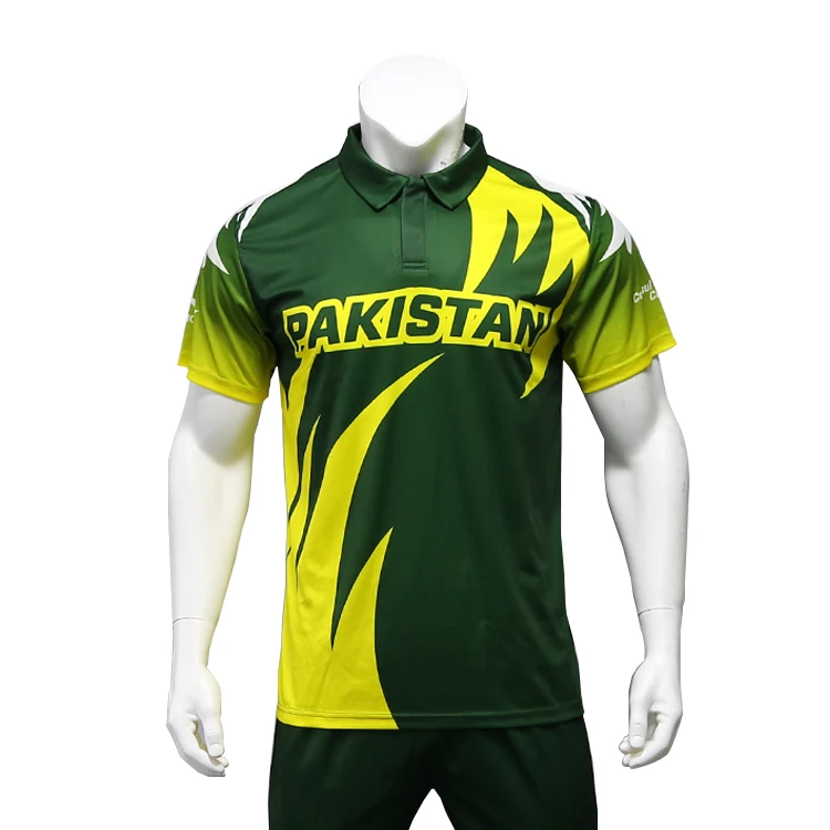 Digital Printing Cricket Jersey Pattern New Full Hand Cricket Jersey
