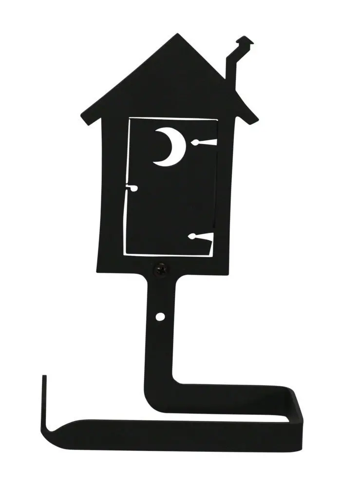 Village Wrought Iron 7 Inch Outhouse Toilet Tissue Holder