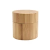 2019 china wholesale 15g 30g 50g clear frosted empty glass cream cosmetic jars full covered bamboo