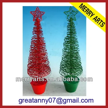 China Manufacturer Wholesale Decorated Live Tabletop Metal Spiral