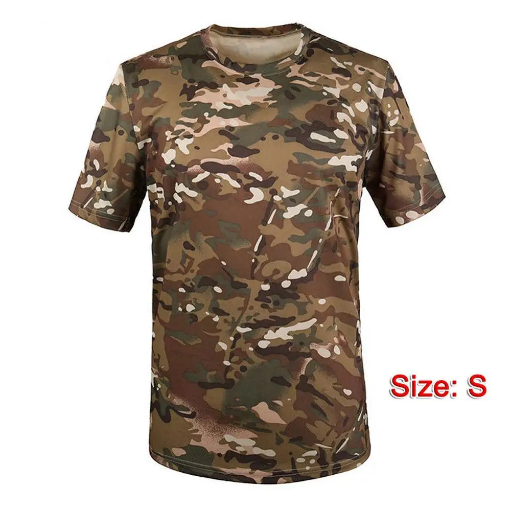 new camouflage t-shirt men breathable army tactica