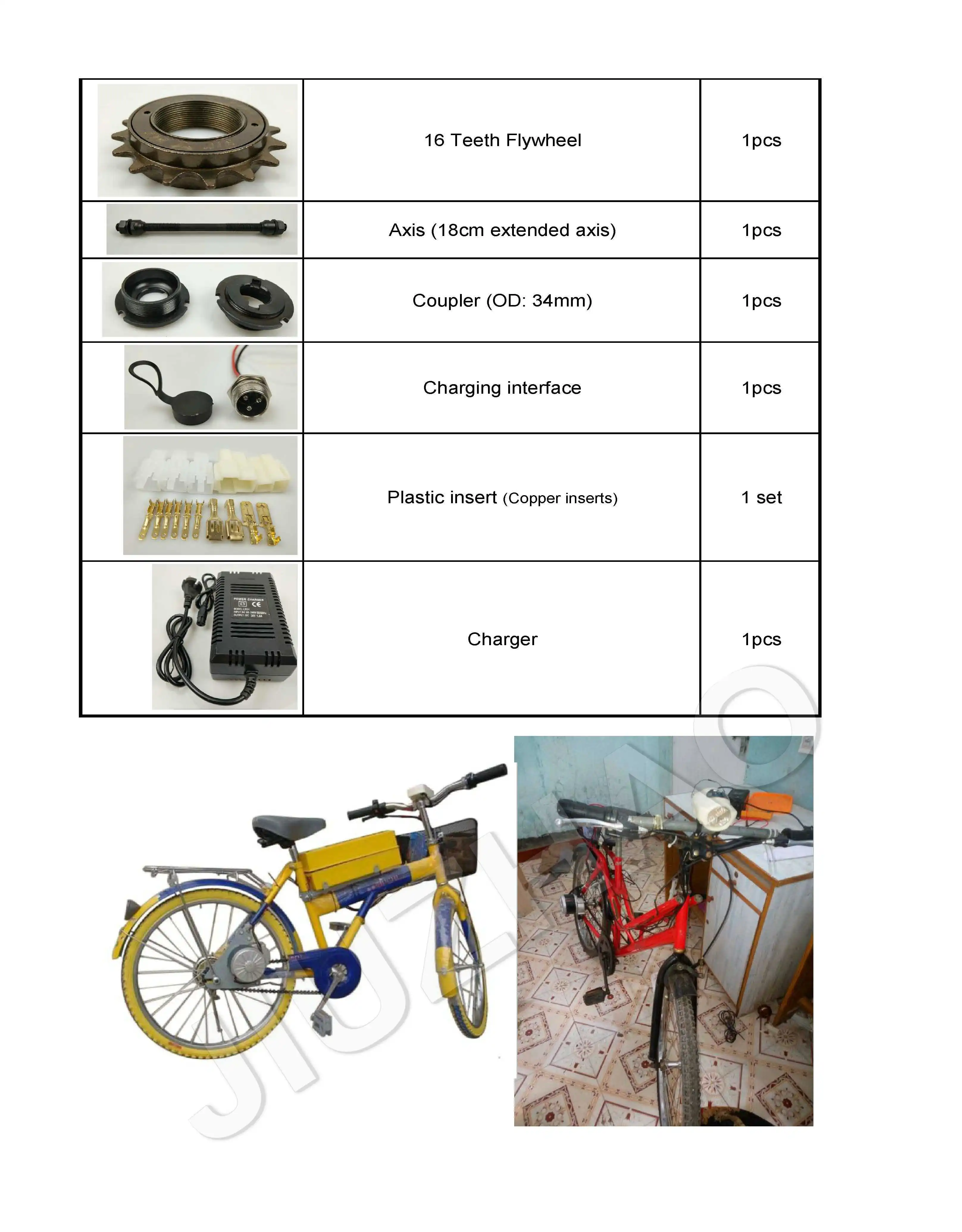 Diy My1016z2 250w 24v Strong Power Electric Bike Kit For Lithium