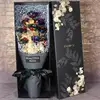 colorful 24K Plated Golden Rose bear set bouquet Gift for Valentine's day Lover Wife Daughter gift box with certification card