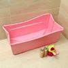 2019 Foldable Newborns Toddler Kids Baby Bathtub Large Portable Plastic Baby Bath Tub