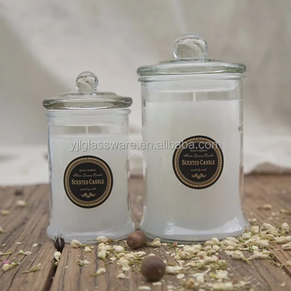 Wholesale Price Available Different Sizes Glass Apothecary Candle Jar