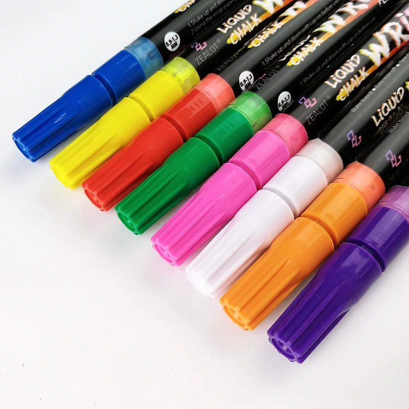 10 neon colors liquid chalk markers