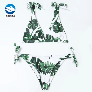 Thailand High Waist Teen Girls Swimsuit Two Piece Bathing Suit Swimming ...