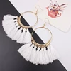 Wholesale custom bohemian handmade jewelry tassel earrings stud
