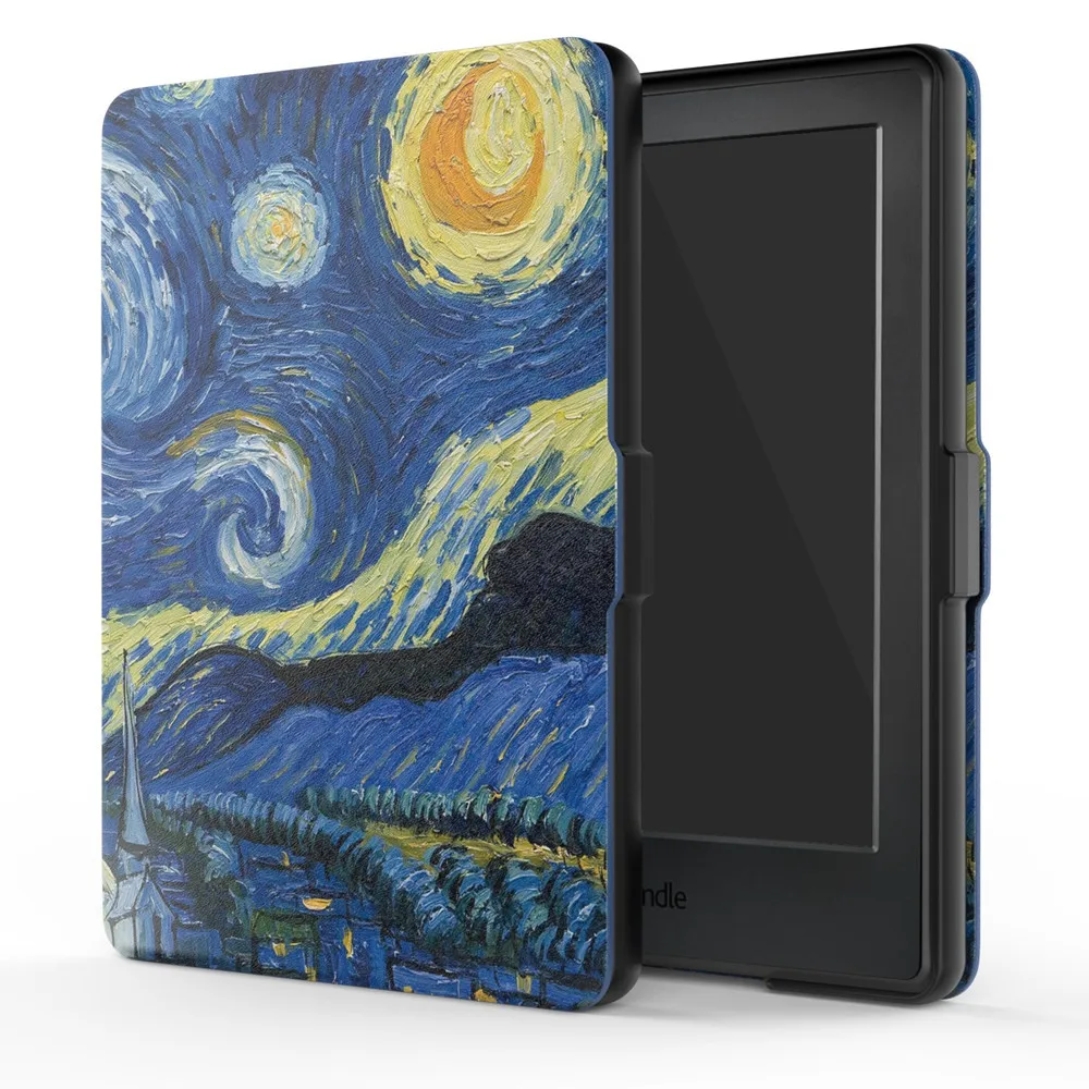 Cover With Starry Night Stamps Design For Amazon All-new Kindle E ...