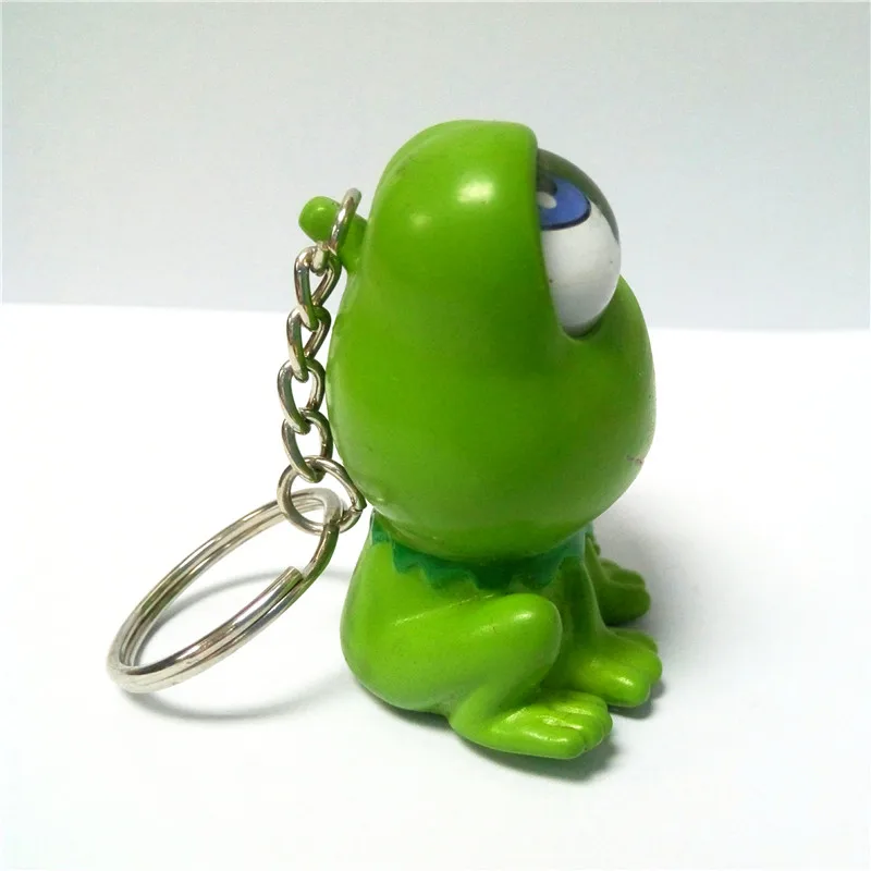 Custom 3d Rolling Eye Frog Keychains,Promotional Rotating Eyes Frog