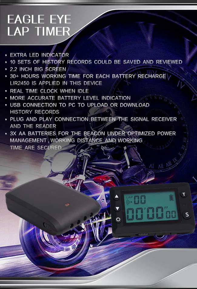 Sumomoto Factory New V4 Infrared Lap Timer Usb Eagle Eye Big Screen Bestlap Timer Counter For