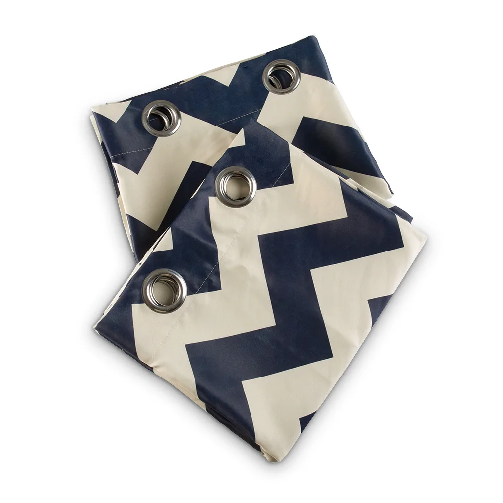 2018 New fashion desgin  striped blackout curtain ready made