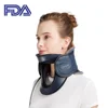 Inflatable medical neck traction for neck decompression