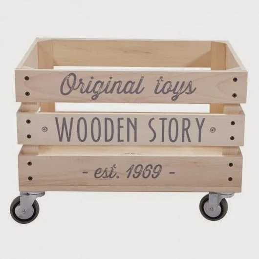 Storage Box Bin On Wheels For Home Display