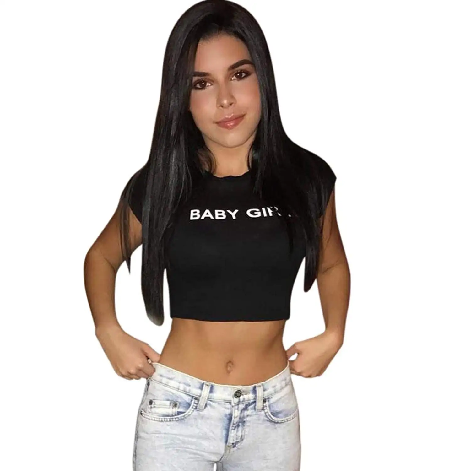 crop top teenage girl