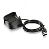 USB Charging Data Cradle Dock Cable For Fitbit Versa Watch Smart Accessories 3FT Black Plastic Cables Over Current Protect