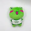 20cm t shirt embroidery stuffed animal plush frog toy with customized logo