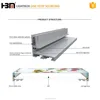 guangzhou custom 30mm fabric aluminum extrusion profile for led advertising sign display