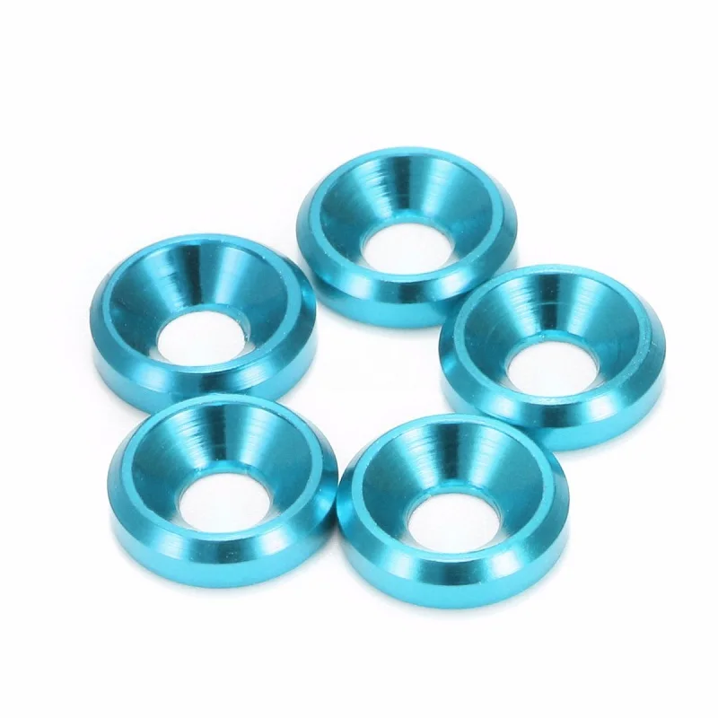 Custom Colorful Anodizing Aluminum Cone Cup Head Screw Gasket