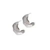 Simple S925 Sterling Silver Diamond Lattice Women's Stud Earrings