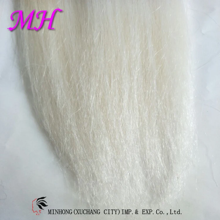 Best Material Natural White Yak Hair Double Drawn Can Be Used For Hair