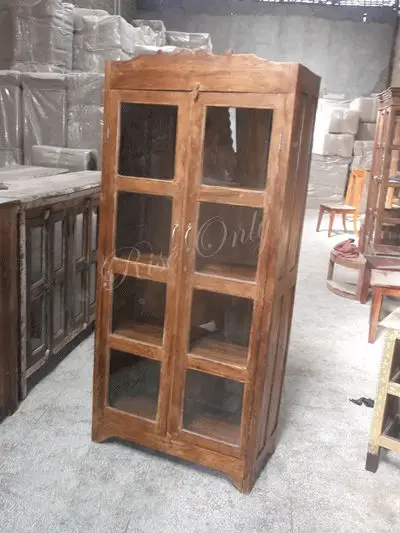 Antique Wooden Teak Glass Bookcase Buy Solid Teak Bookcase Glass Door Bookcase Teak Furniture Bookcases Product On Alibaba Com