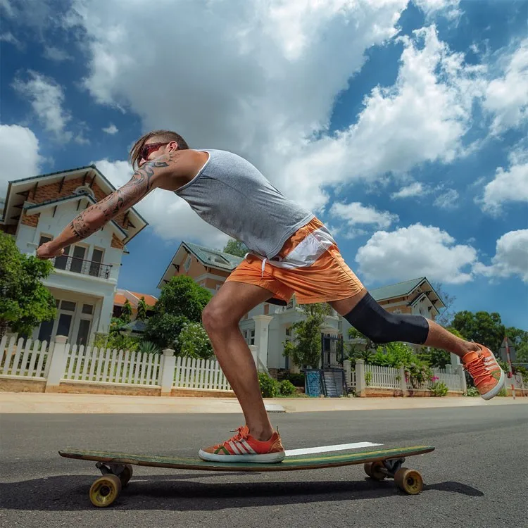 弹性运动安全铜压缩袖子膝盖支撑