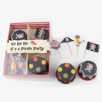 Food Grade Paper Cup Decoration Halloween Cupcake Kit With Bell