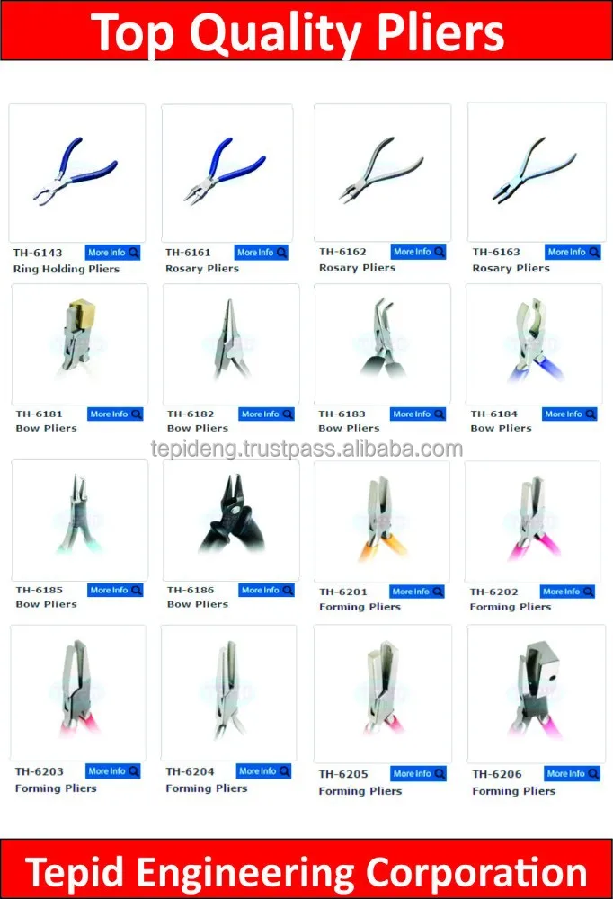 Types Of Jewelry Pliers Types Of Jewelry Pliers