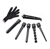 Meraif 5 in 1 Curling Wand Set Hair Curling Tong Hair Curl Iron The Wand Hair Curler Roller Gift Set 09-32mm Curler Wand