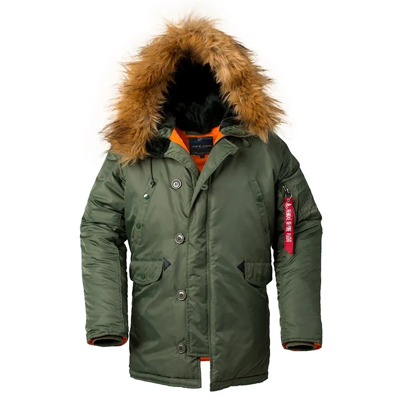 mens military parka with fur hood