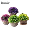 Small Artificial Faux Greenery Potted Plants for House Decorations faux fragrant thoroughwort