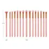 Beauty Use Profession Eye Use Brushes 15pcs Eyeshadow Makeup Brush Set