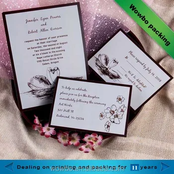 Custom Printed Wedding Card Design Buy Wedding Card Design