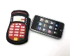 Promotional soft iphone shaped pu simulation mobile phone toys customized hot selling squeeze toys stress reliever