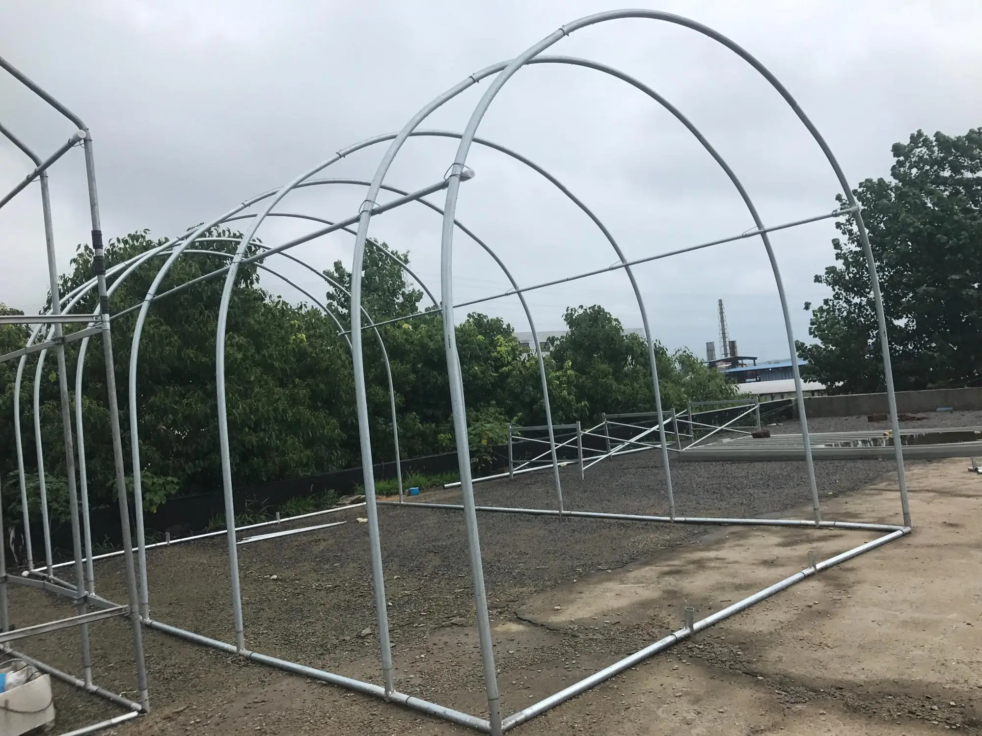 Skyplant 15 Years Warranty 100bayer Reinforced Cheap Plastic Agriculture Single Span Tunnel