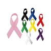 Wholesale Customized Colorful Satin Ribbons Cancer Awareness Ribbon