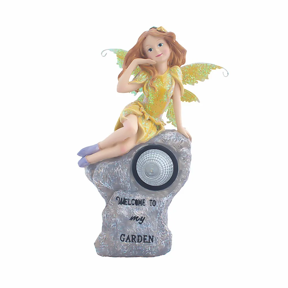 fairy statue solar light