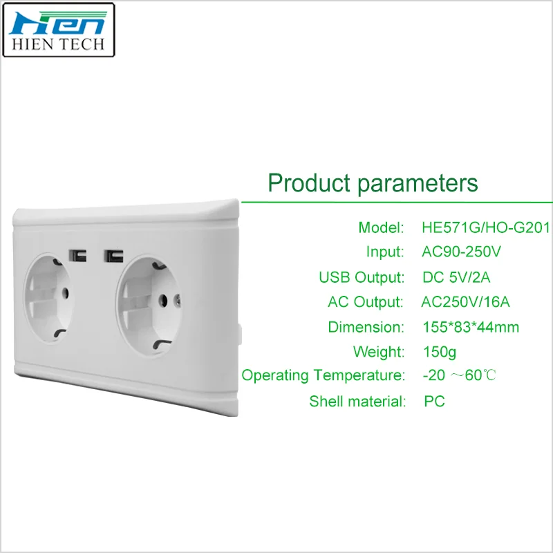 Home country dream voice 16a German Type 250v European Wall Socket With 2 Usb Outlets For Phone -  Buy European Wall Socket,Eu Wall Socket,German Socket Wall Product on  Alibaba.com