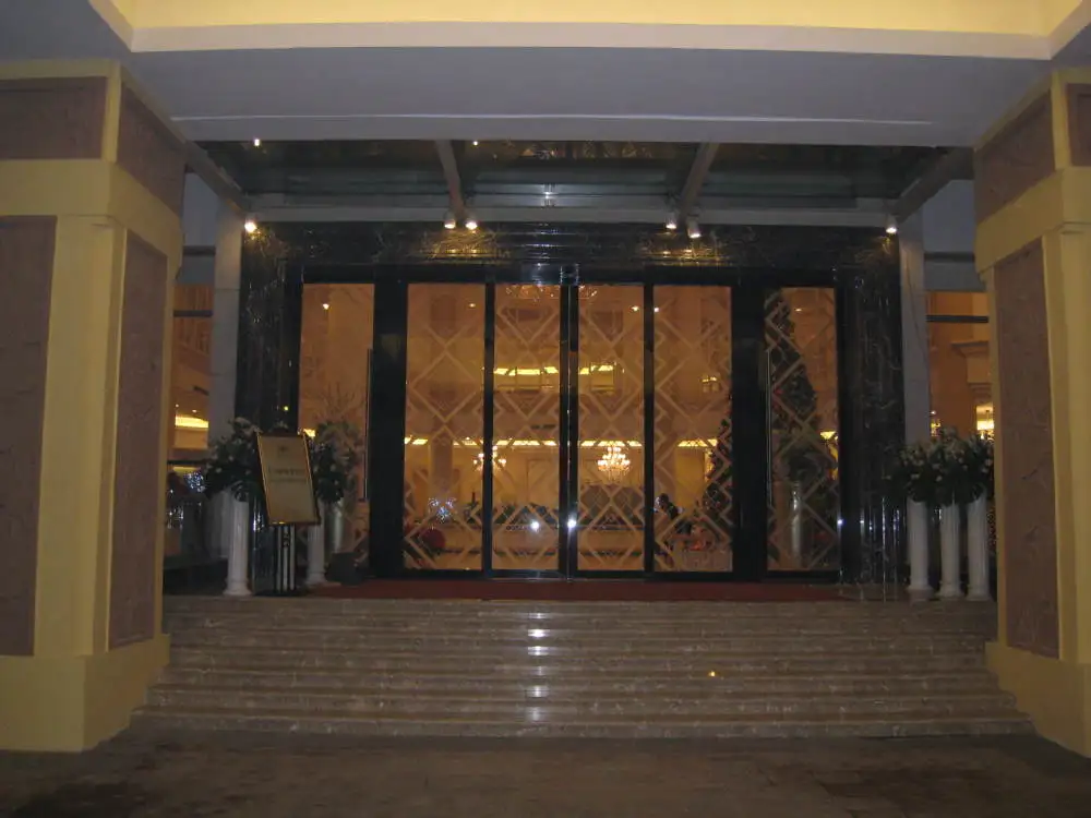 Hotel Mall Bank Storefront Automatic Sliding Entrance Door Commercial